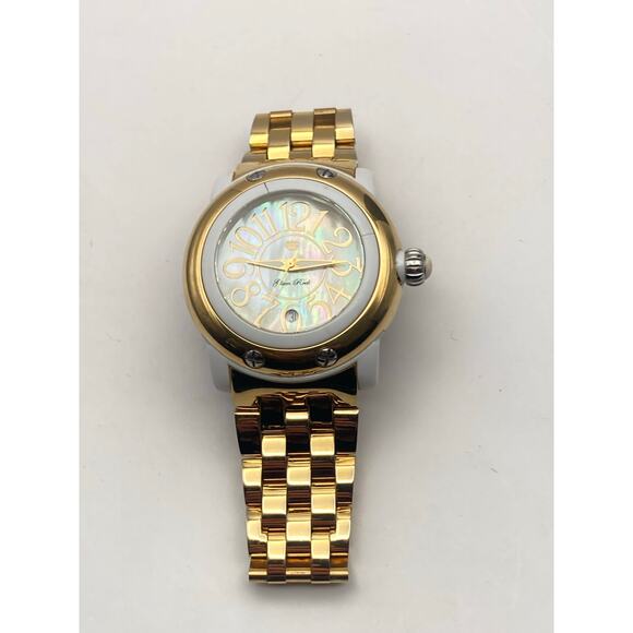 Glam Rock Swiss Womens Watch 46mm New Battery Date WR 10ATM Small Wrist 5-5.25 - Picture 5 of 11